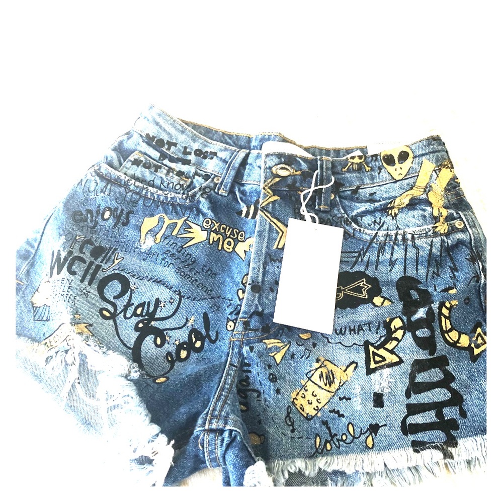 Zara TRF Popart Shorts